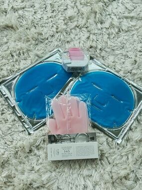 NEW Delux SPA BUNDLE: FOREA Facial Brush, Predire Masks, Gloves, Relief Cream.